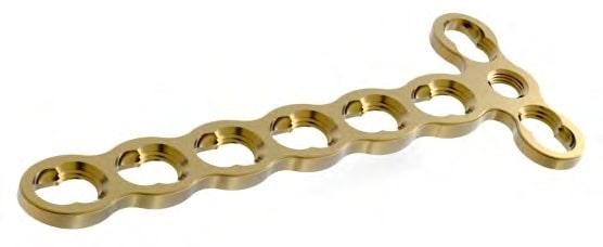 Auxein - 2.0мм Блокуюча T-подібна пластина, (3 головних отв.)